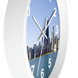 Blue Skies Chicago Wall Clock