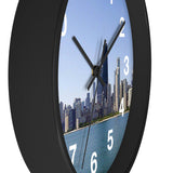 Blue Skies Chicago Wall Clock