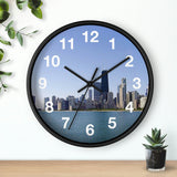 Blue Skies Chicago Wall Clock