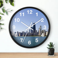 Blue Skies Chicago Wall Clock