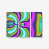 If Chaos Were A Fractal 3 Piece Canvas Wall Art for Living Room - Framed Ready to Hang 3x8"x18"