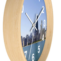 Blue Skies Chicago Wall Clock