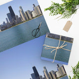 Blue Skies over Chicago Gift Wrap Paper