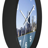 Blue Skies Chicago Wall Clock