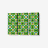 Bright Green Geometric 3-piece Wall Art