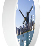 Blue Skies Chicago Wall Clock