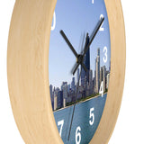 Blue Skies Chicago Wall Clock