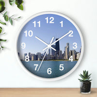 Blue Skies Chicago Wall Clock