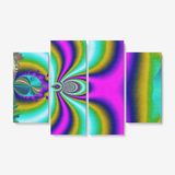 If Chaos Were A Fractal 4 Piece Canvas Wall Art for Living Room - Framed Ready to Hang 4x12"x32