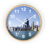 Blue Skies Chicago Wall Clock