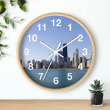 Blue Skies Chicago Wall Clock