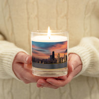 Deep Sunset over Chicago Soy Wax Candle