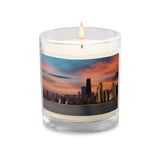 Deep Sunset over Chicago Soy Wax Candle