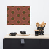 Green Trees Nature Kaleidoscope Poster