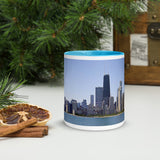 Blue Skies over Chicago Mug with Color Inside
